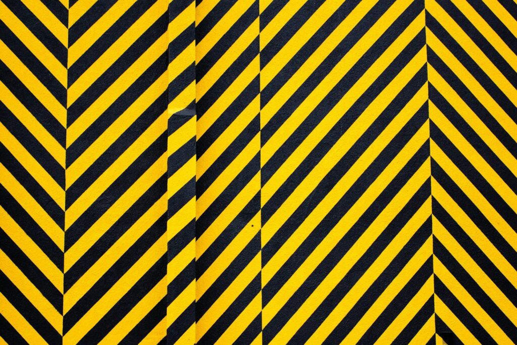 yellow and black striped textile; HAZWOPER training