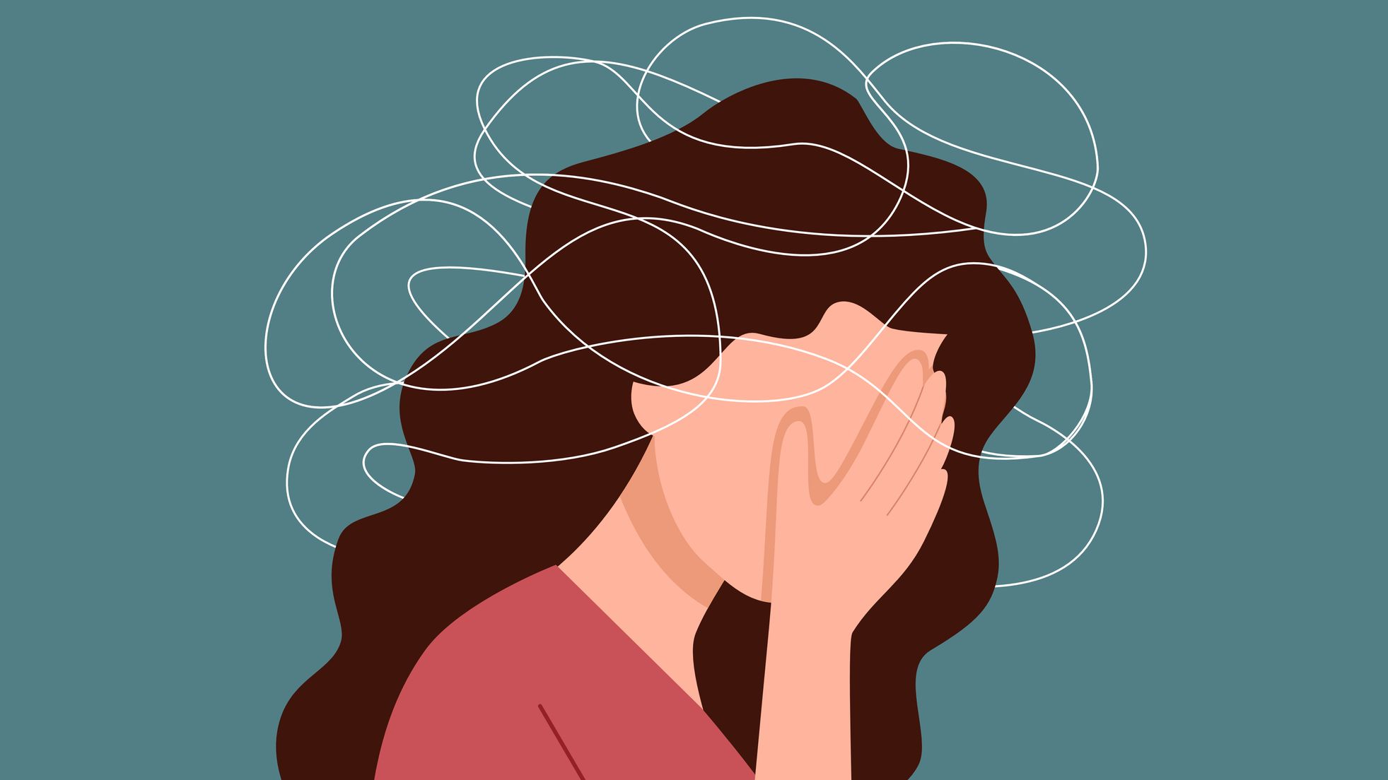 a woman experiencing the fog of grief