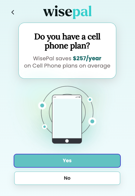 Wisepal bill savings