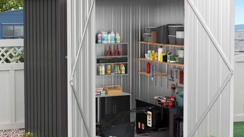 Walmart is selling a 'very sturdy' lockable 2-door storage shed for $160